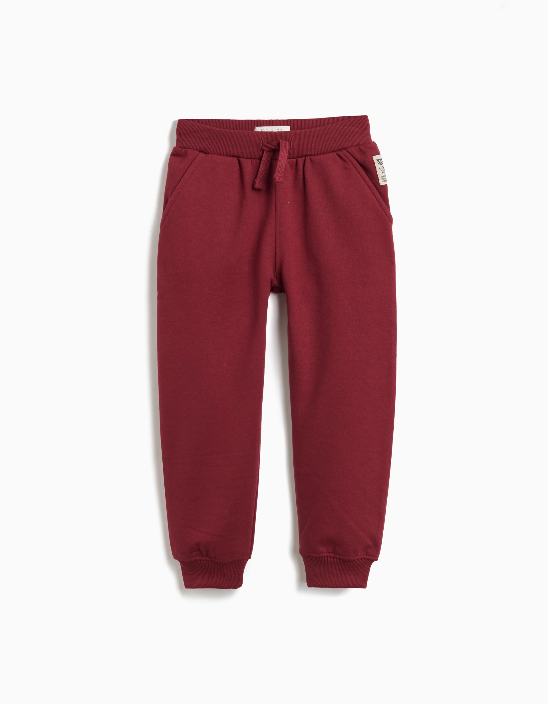 Calças de Jogging, Menino, Vermelho Escuro