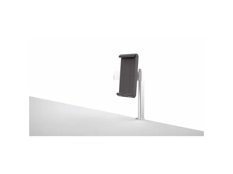 Durable Tablet Holder TABLE CLAMP metallic silver