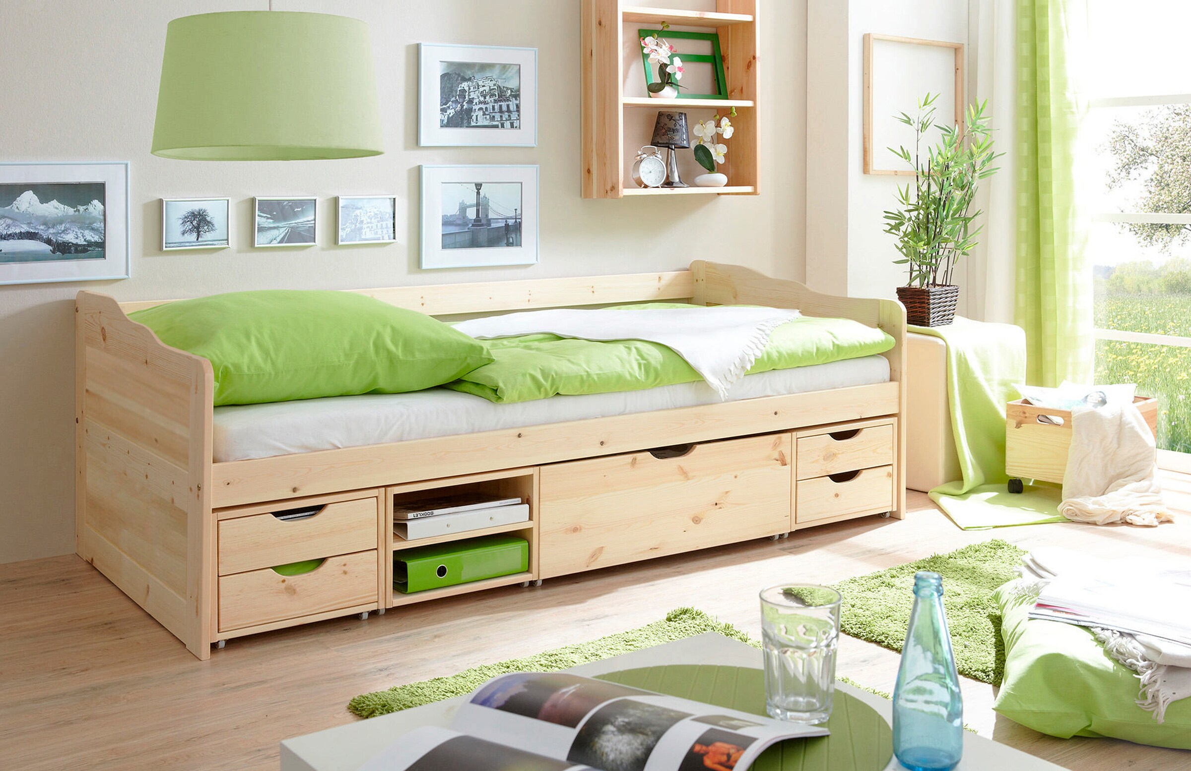 Ticaa Sofabett Funktionsbett Gästebett Marlies Kiefer Natur