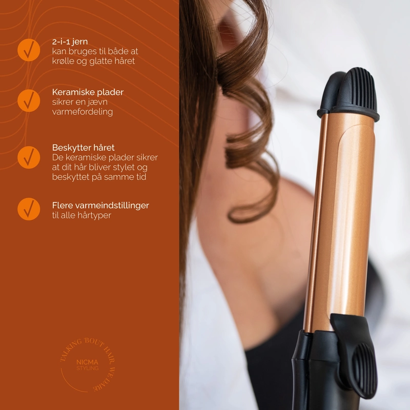 NICMA Styling Combi Styler – Curler & Straigthener
