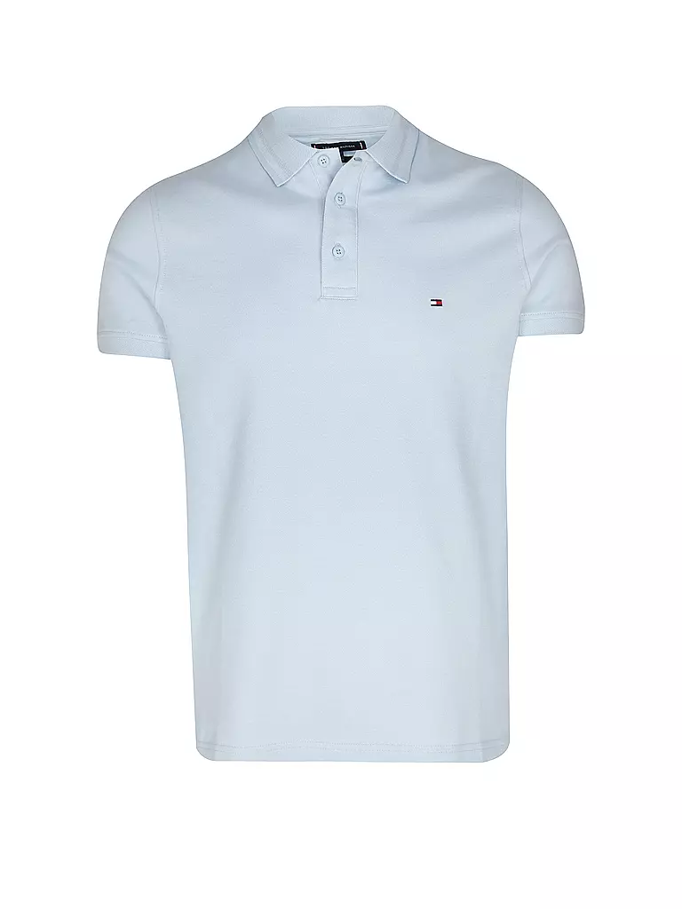 TOMMY HILFIGER Poloshirt Slim Fit hellblau