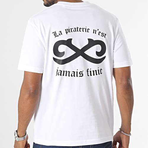 Tee Shirt Oversize Infini Blanc Noir