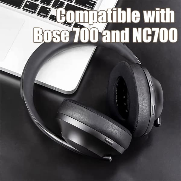 INF Øreputer i kunstskinn til Bose 700 / NC700 1 par Sort