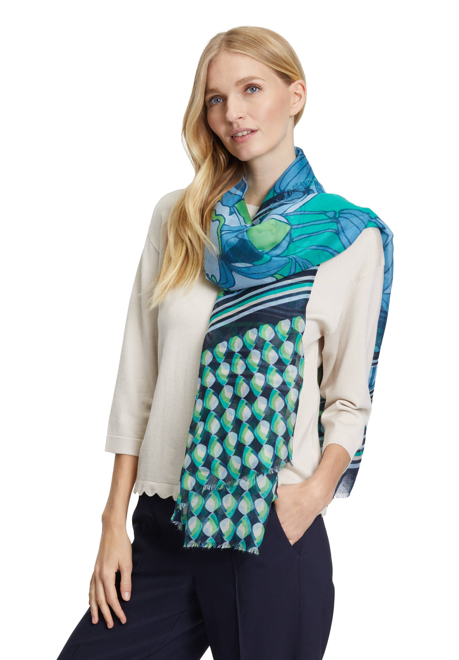 Betty Barclay| Damen Tuch mit Aufdruck