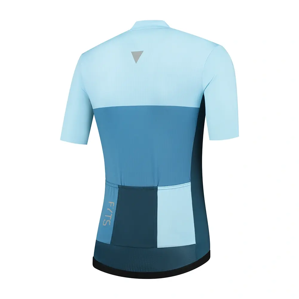 FYTS SNL Fietsshirt Korte Mouwen Blauw Heren