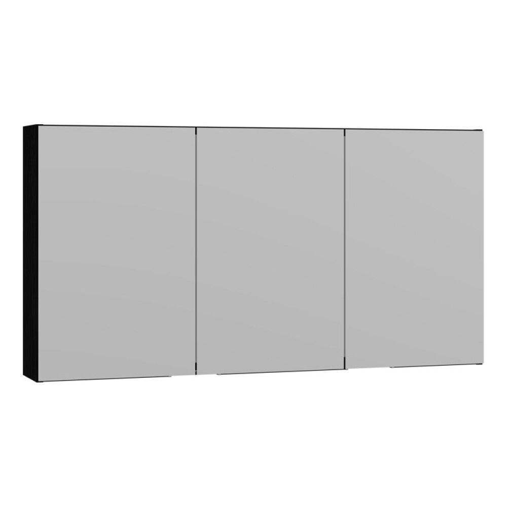 SPEILSKAP SCANBAD SELECT UTEN BELYSNING3D SVART 120 CM
