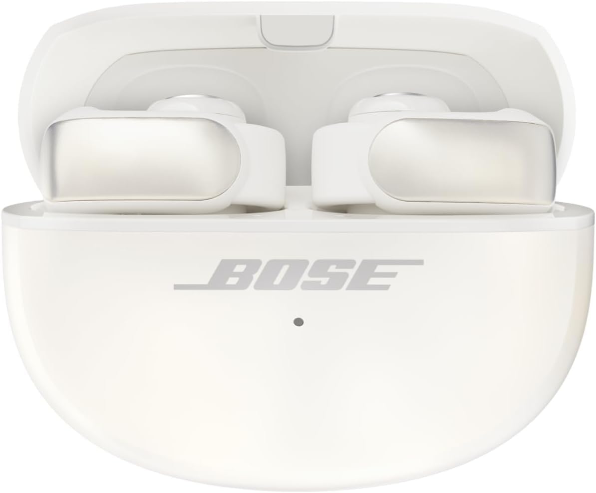 Bose Ultra Open Earbuds, Écouteurs oreilles libres avec technologie OpenAudio, Écouteurs stéréo ouverts sans fil, Écouteurs immersifs à clipser, Jusqu’à 48 heures d’autonomie