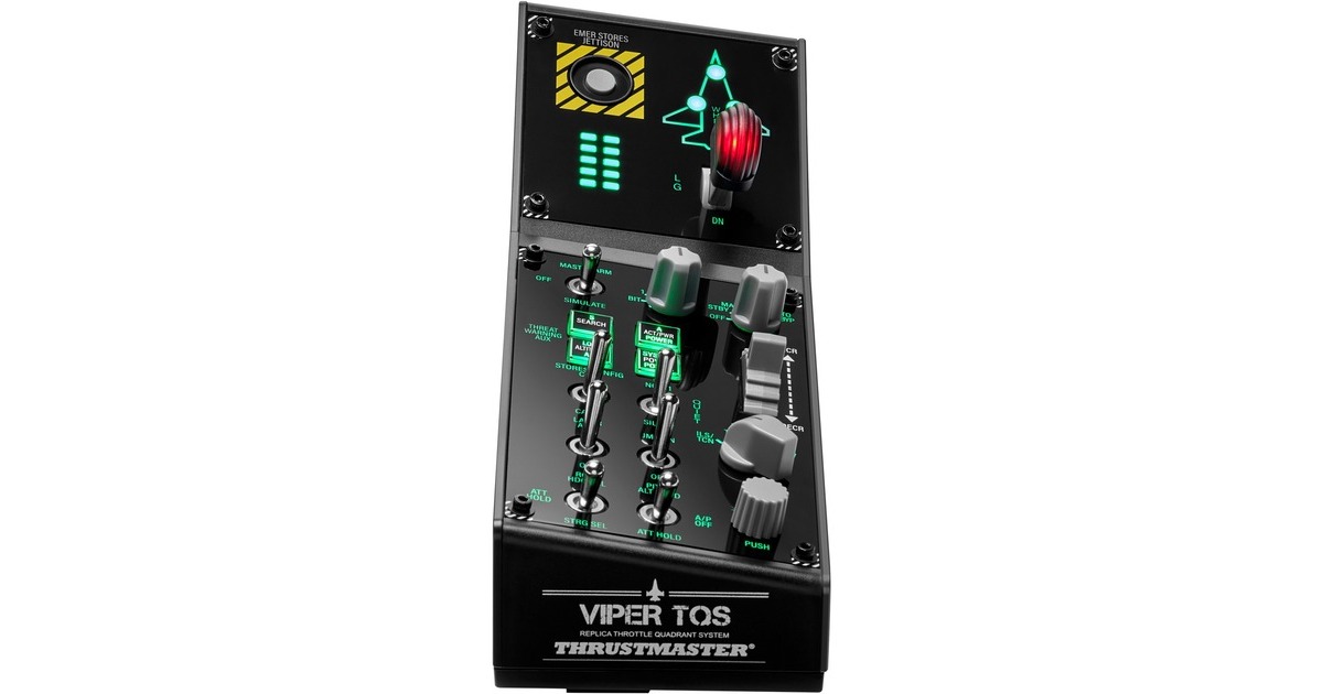 ThrustmasterViper Panel gaming flight sim bedieningspaneel  (Zwart, Pc)