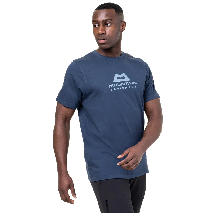 Mountain Equipment Emblem Mens Tee Heritage Blue
