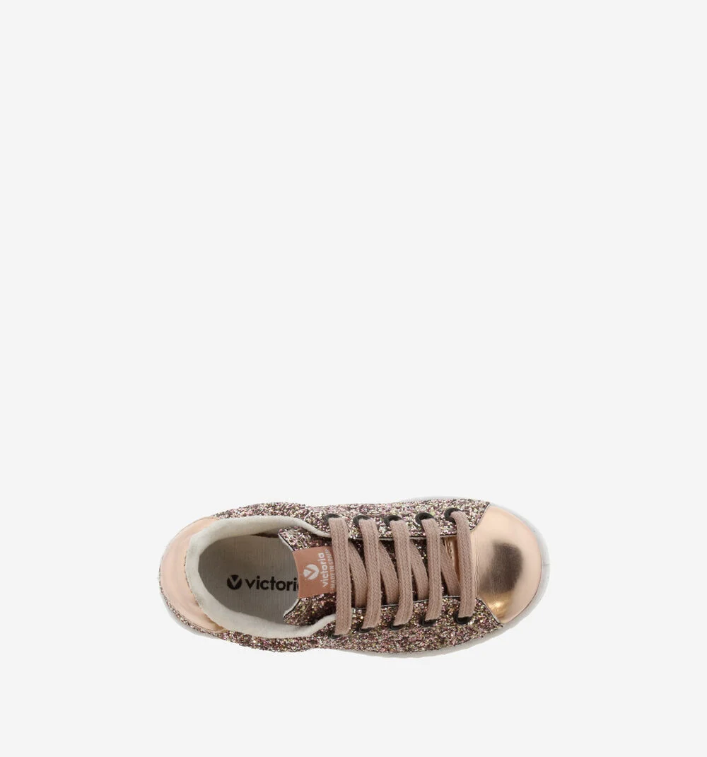 TENIS VICTORIA GLITTER Baskets glitter pour femme ROSA