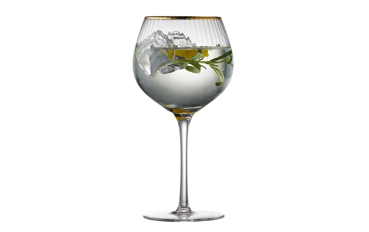 Gin Glas Palermo Gold 4 Stück, 65 clGläser mit feinem Goldrand