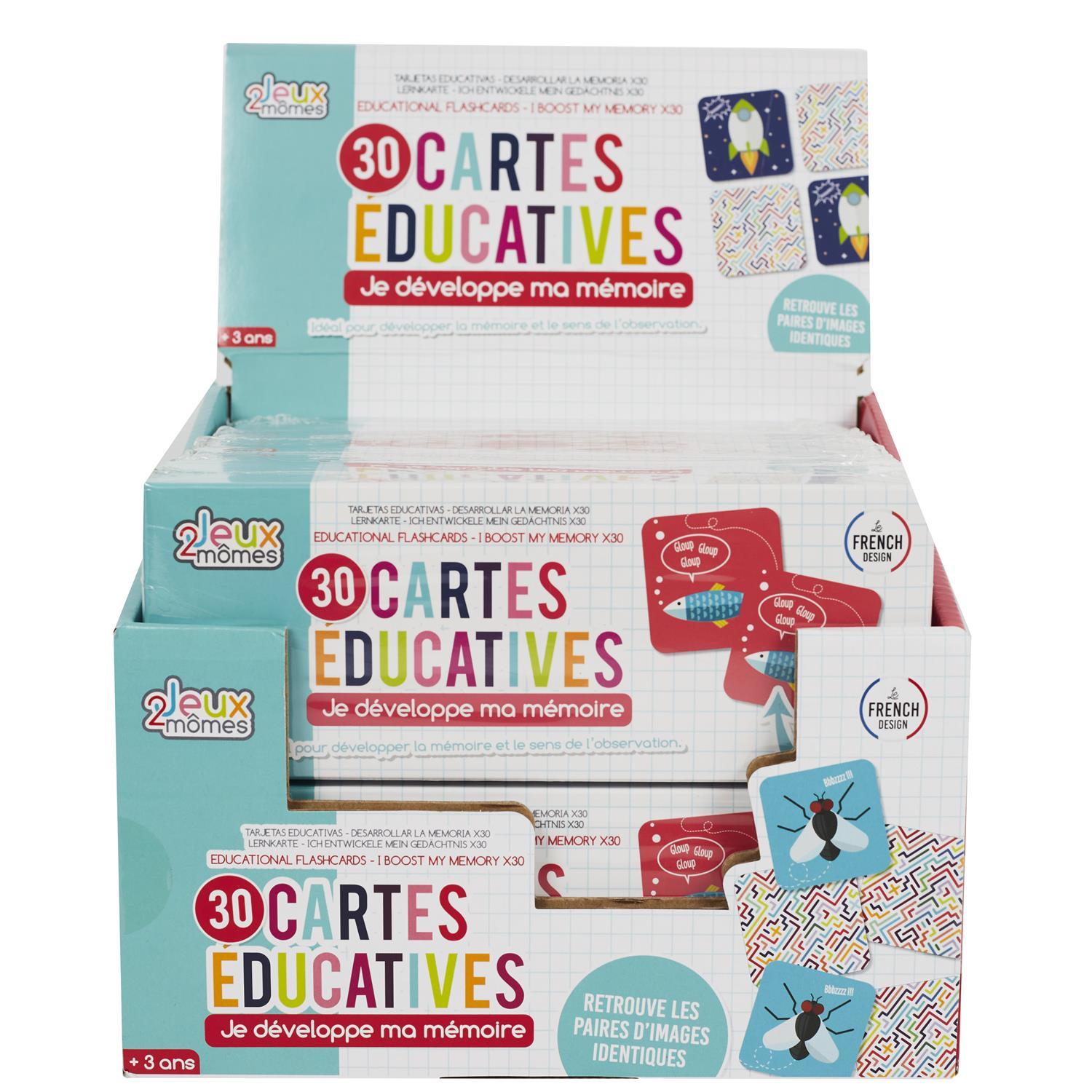 CARTE EDUCATIVE JE DEVELOPPE MA MEMOIRE X30 PIECES