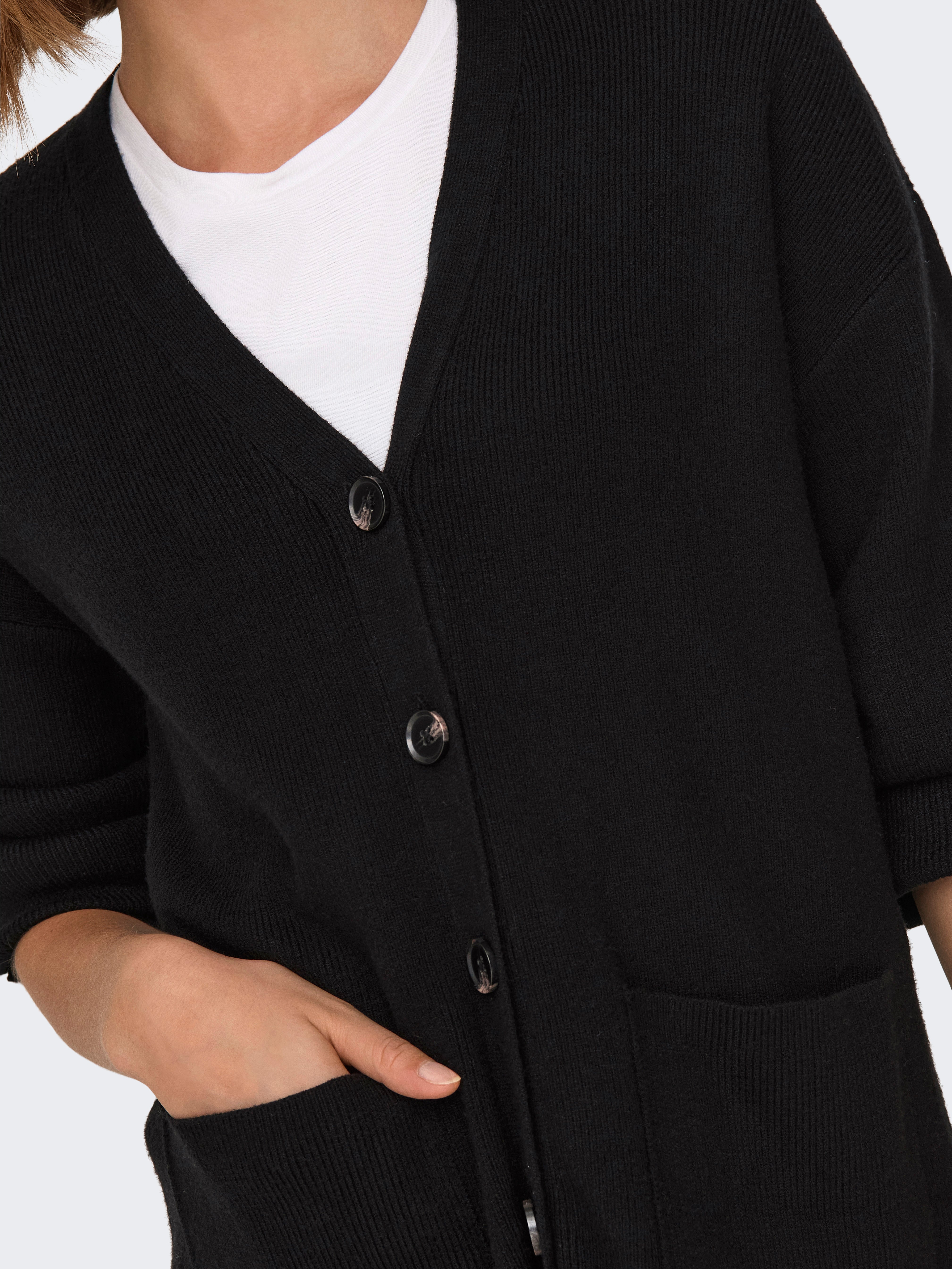 ONLKATIA Strickjacke Black
