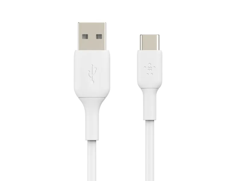 Belkin BoostCharge - USB-kabel - 24 pin USB-C (han) til USB (han) - 1 m - hvid