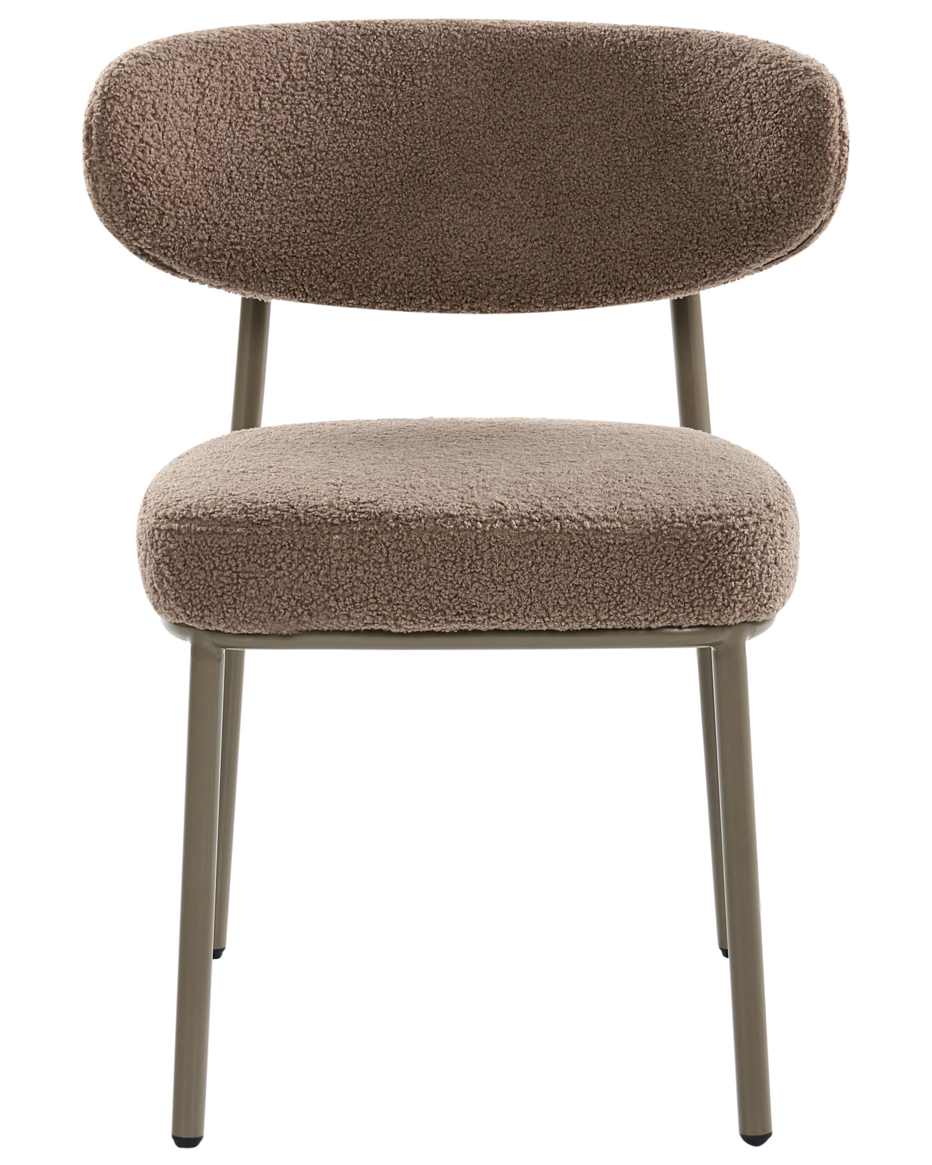 Set van 2 eetkamerstoelen UNITY Bouclé Taupe