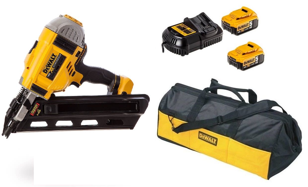 DeWALT DCN692P2 18V Li-ion accu constructie tacker set (2x5.0Ah) in tas - koolborstelloos