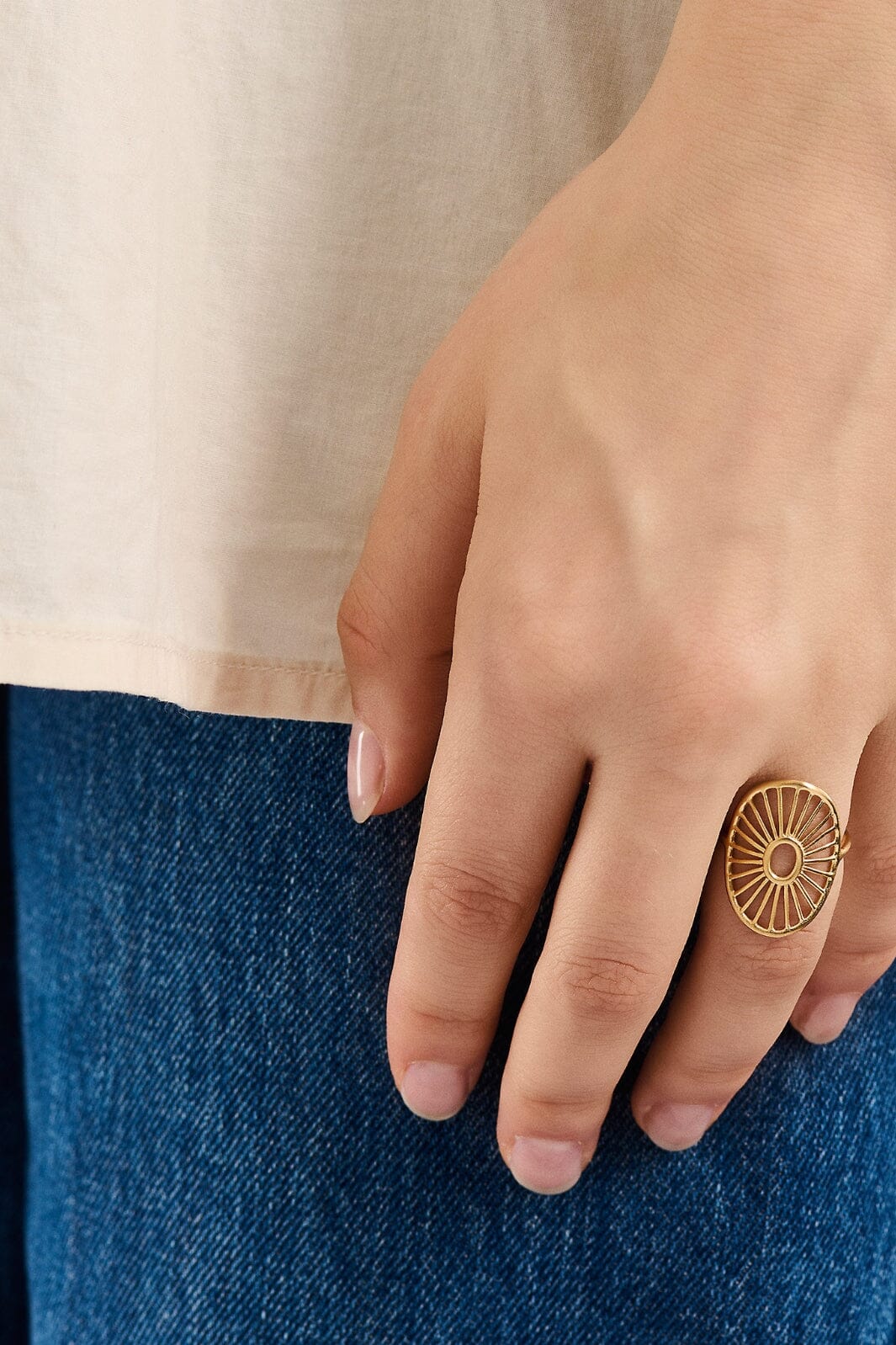 Pernille Corydon Jewellery Daylight Ring gold plated