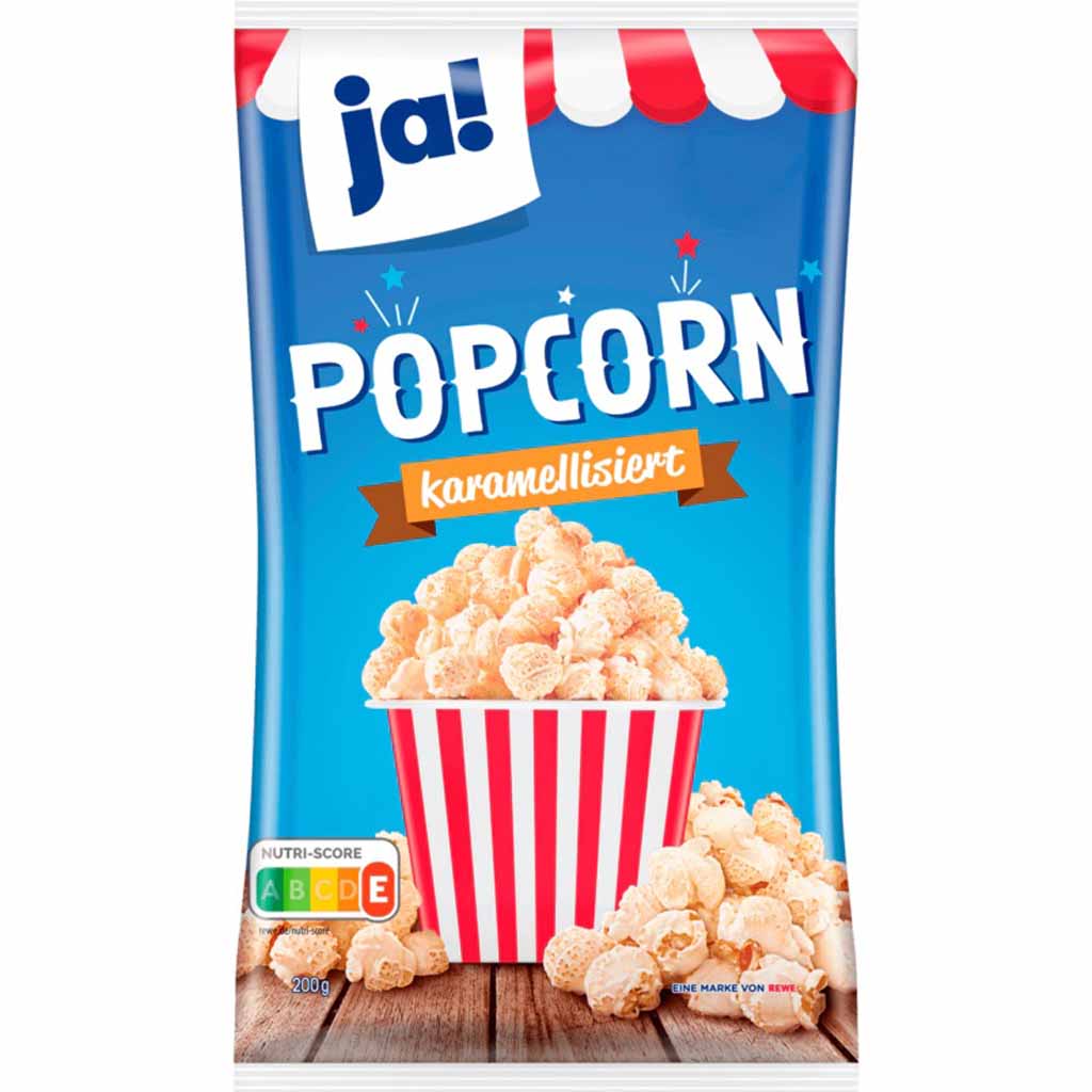 ja! Popcorn karamellisiert 200g MHD:7.4.25