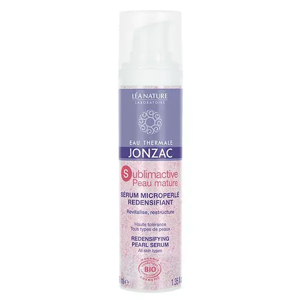 Sérum Orgânico Redensificador Microesferado Sublimativo para Pele Madura com Água Termal Jonzac 40ml