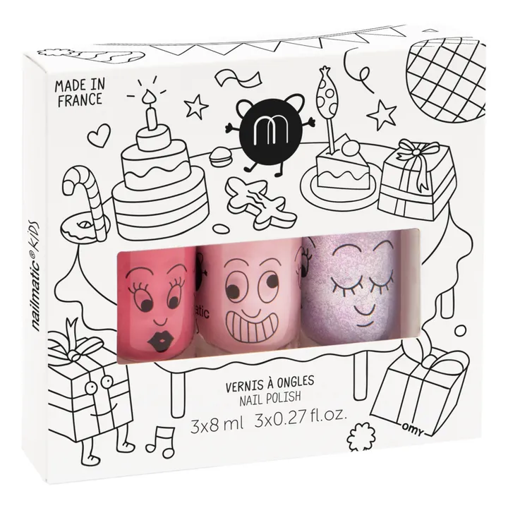 Nailmatic Kids Coffret 3 vernis Party - Cookie Bella Elliot