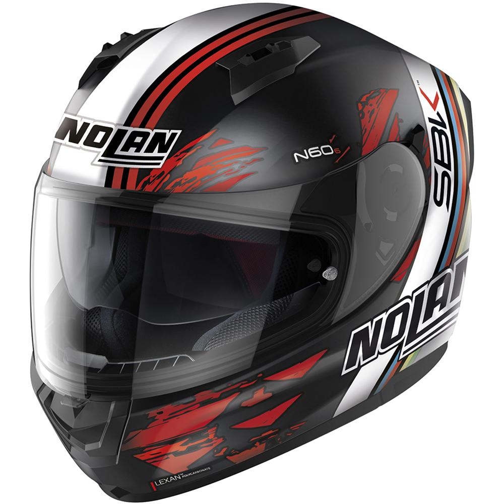 Nolan - Casque N60-6 SBK Noir Mat / Blanc / Rouge