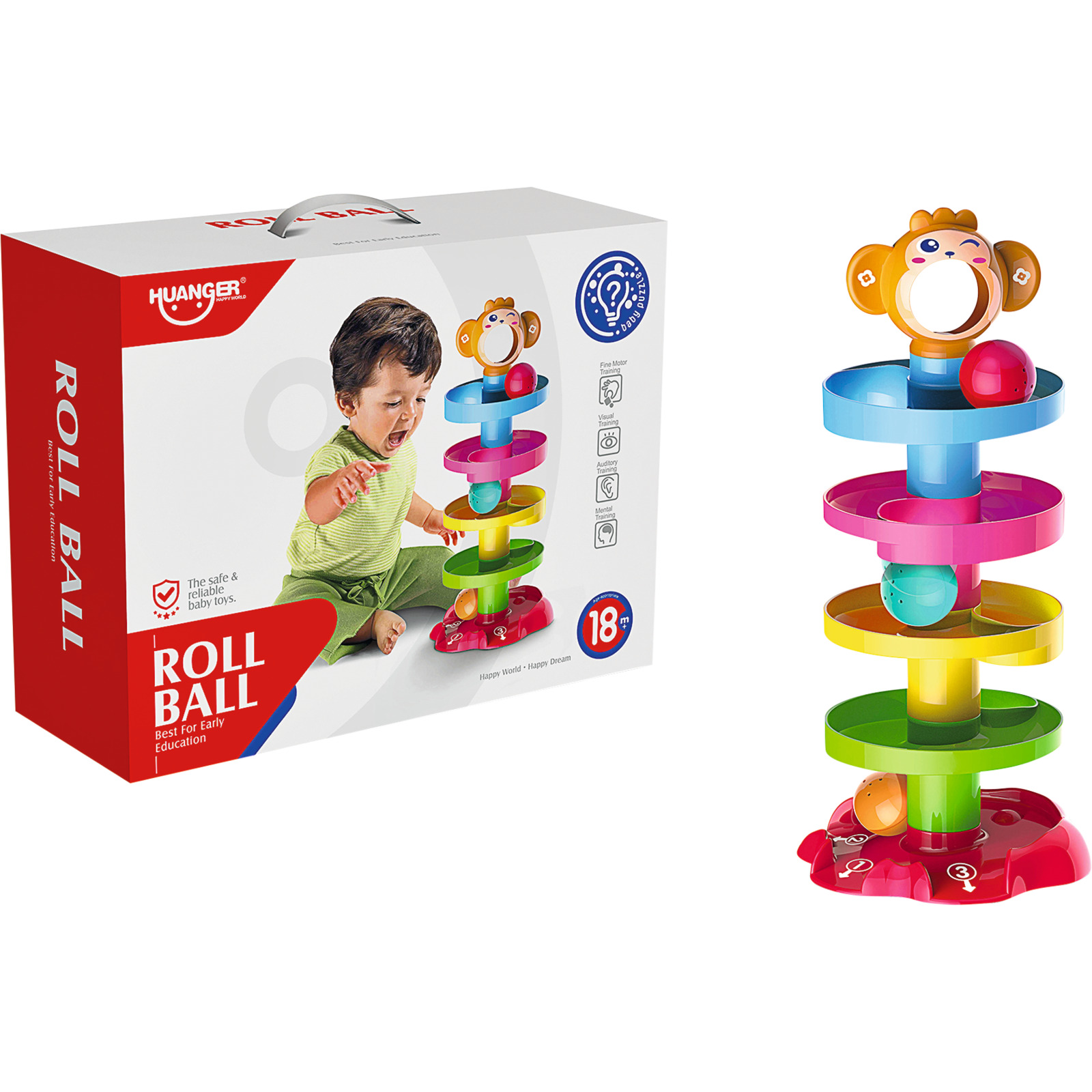 Kinder Roll Ball Kugelbahn