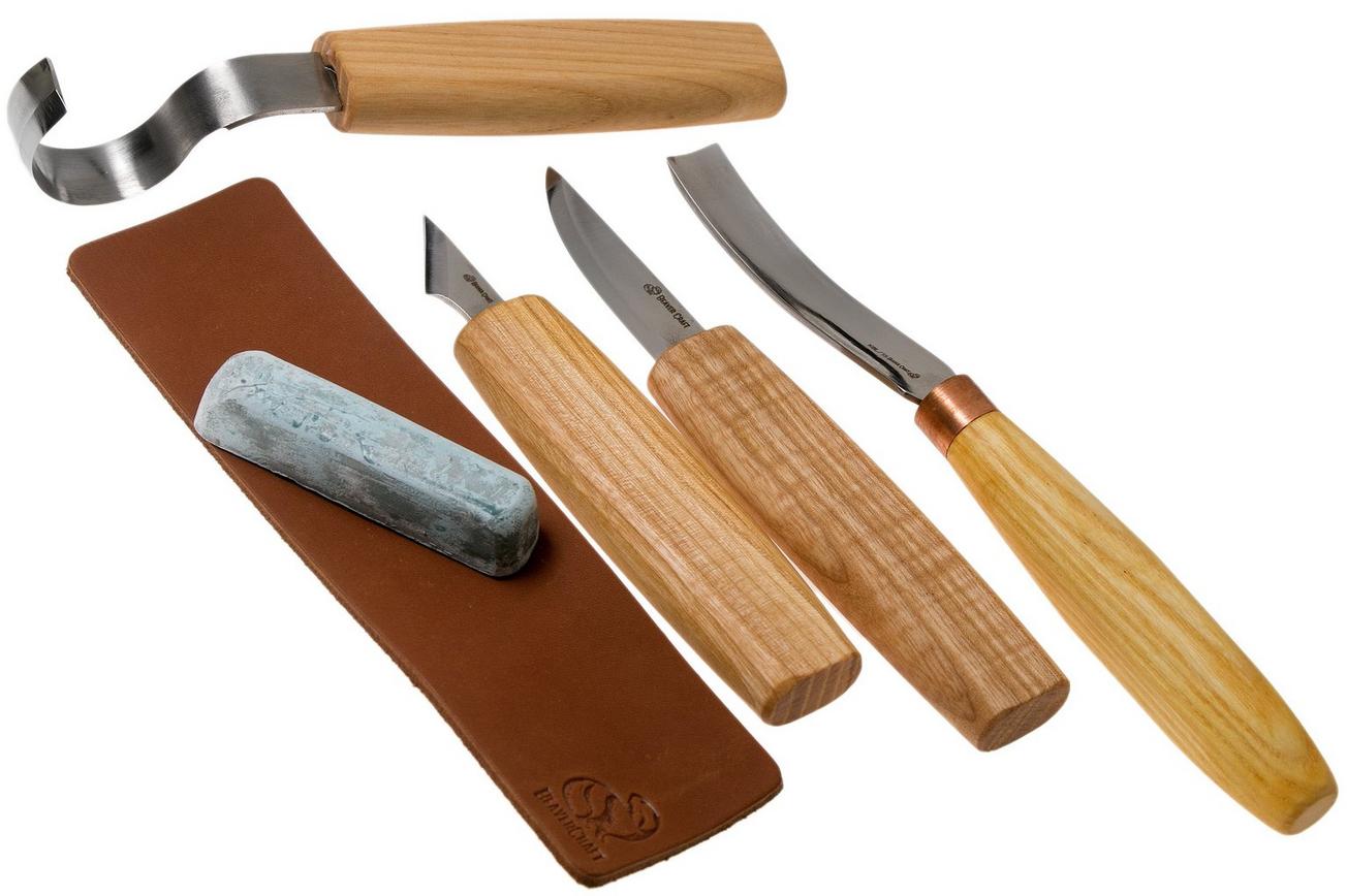 BeaverCraft Spoon Wood Carving Set S49 met geometrisch houtsnijmes