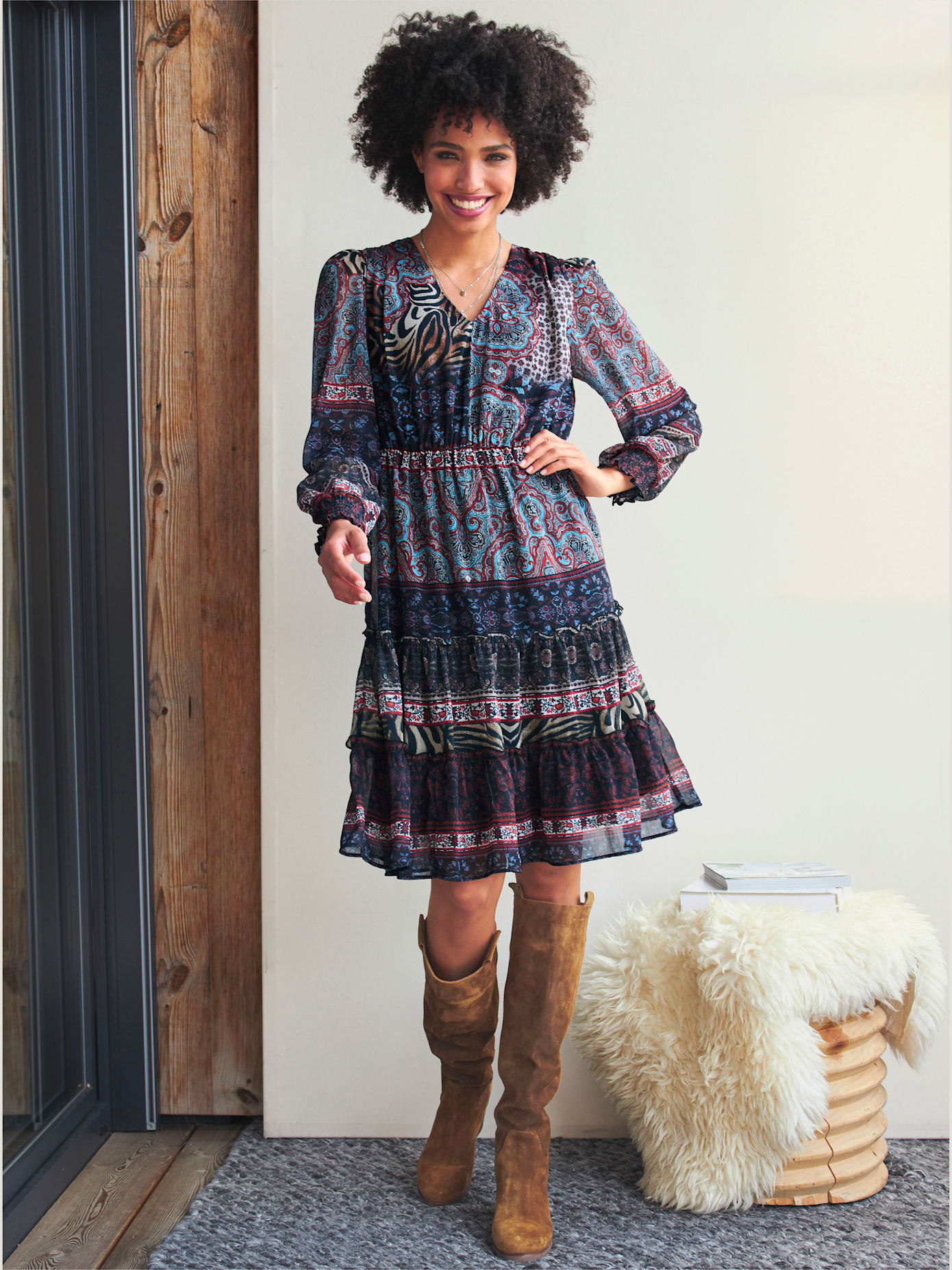 Robe imprimée motif imprimé