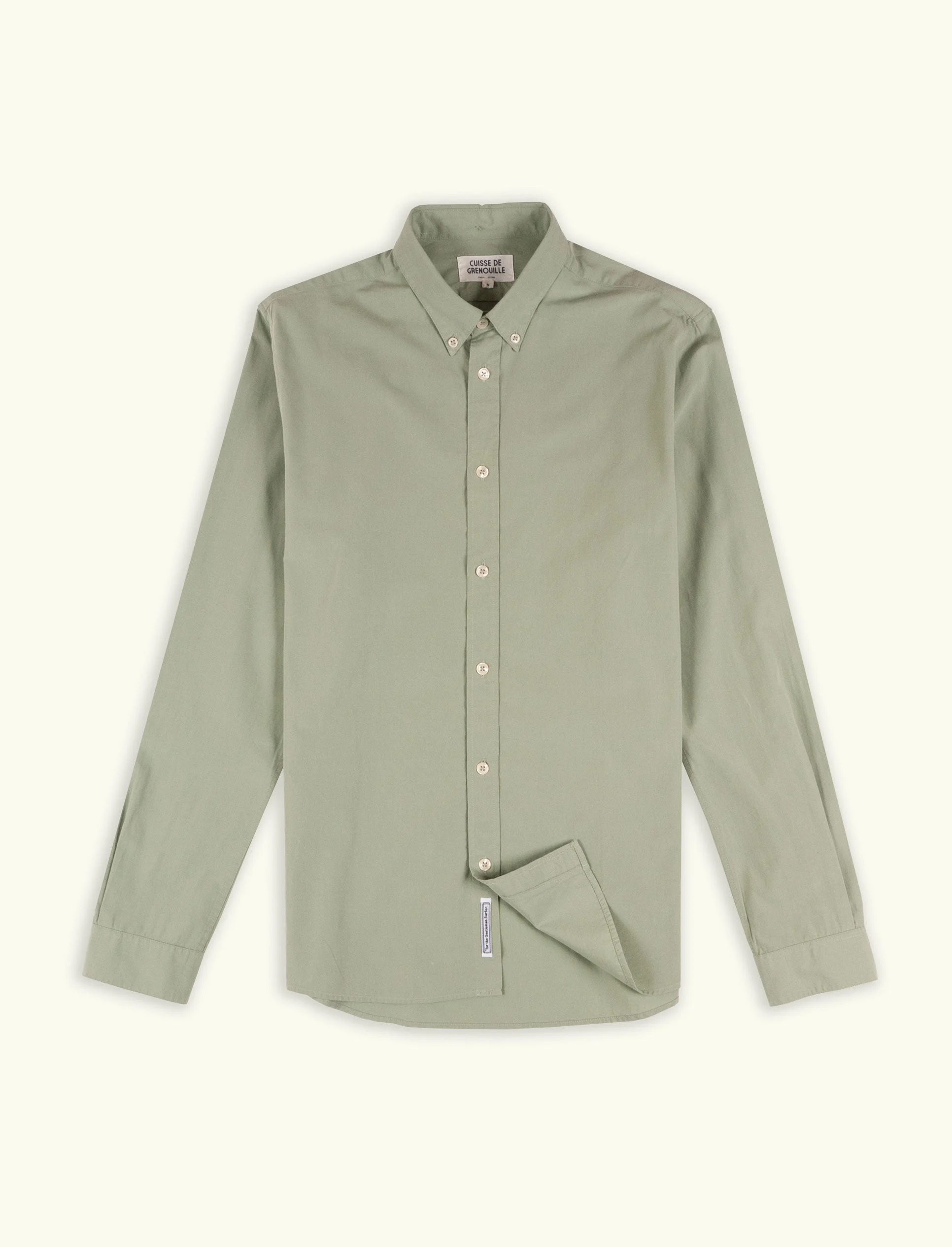 Chemise en popeline | Kaki