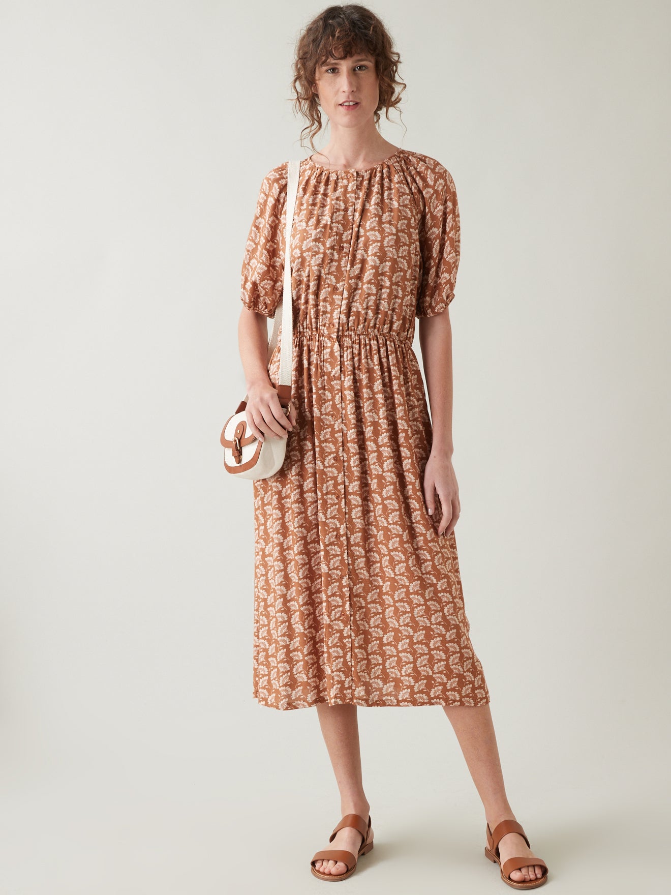 Robe mi-longue femme imprimé Helena