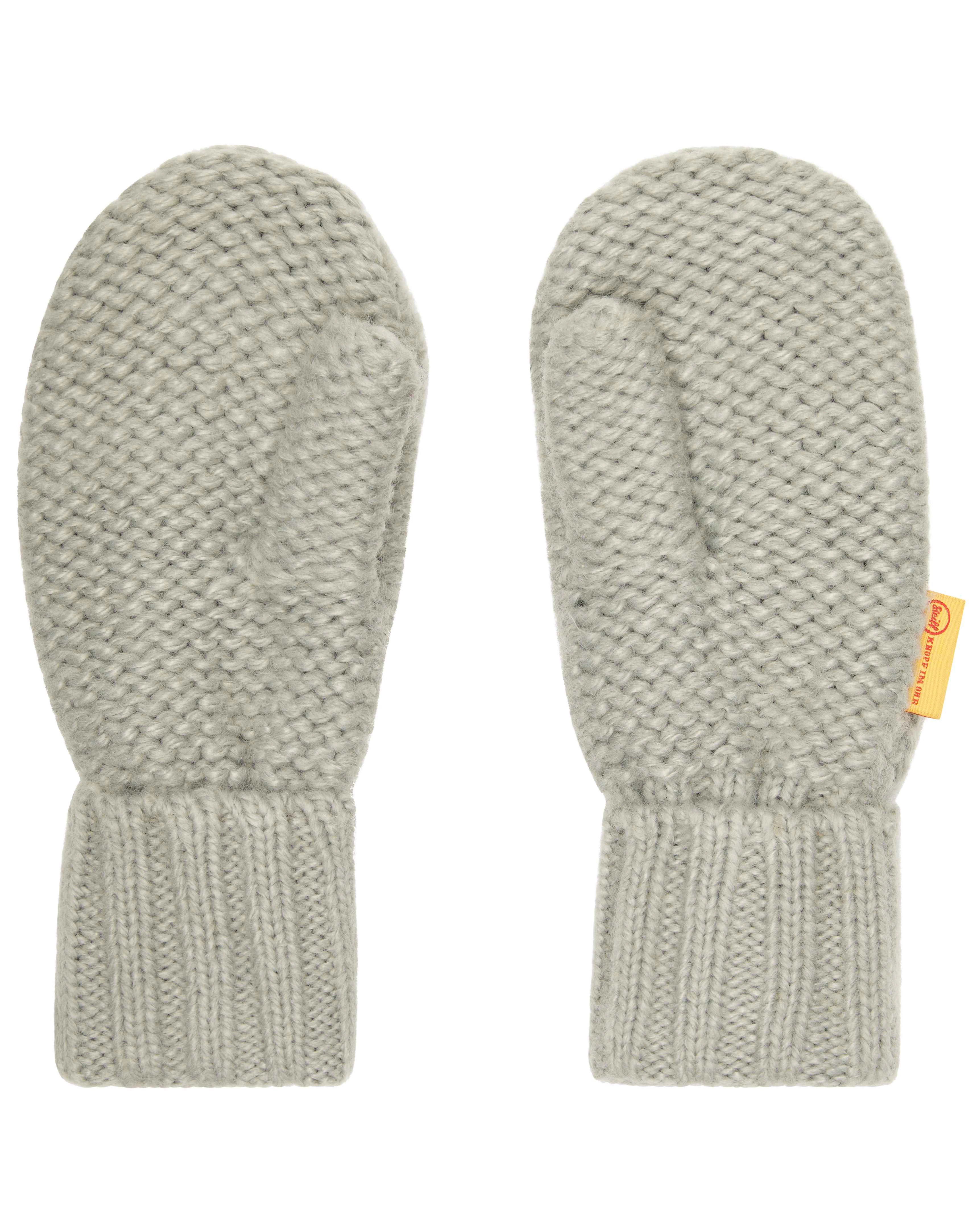 Strick-Fäustlinge MINI CLASSIC in grau melange