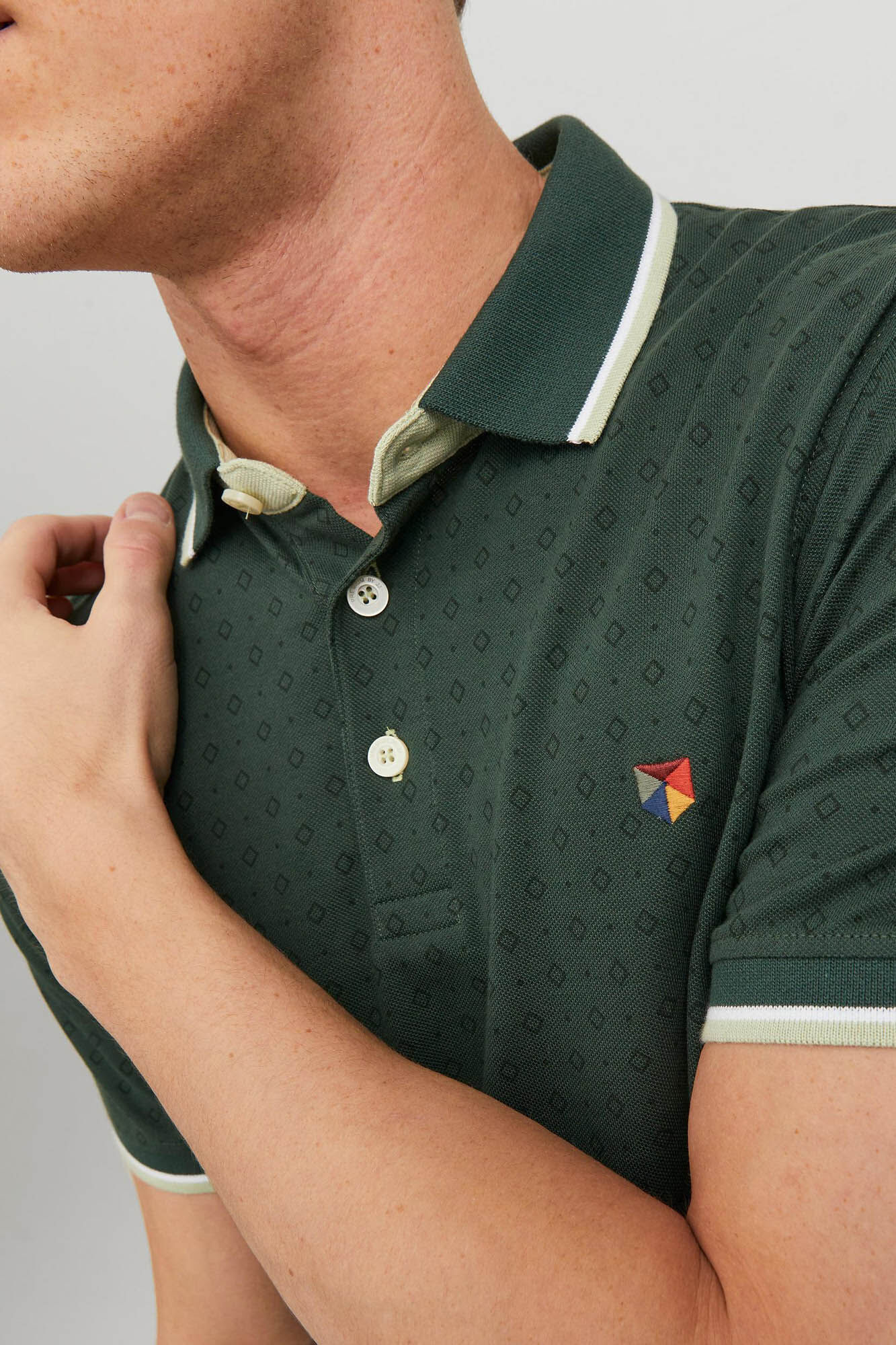 Camisa polo de algodão - Verde