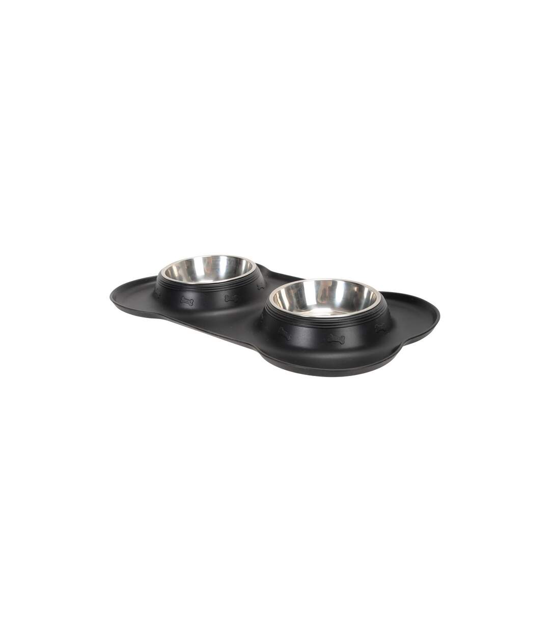 Jackson Pet Co - Gamelle et tapis pour chien (Noir / Gris acier) (Taille unique) - UTMW2240