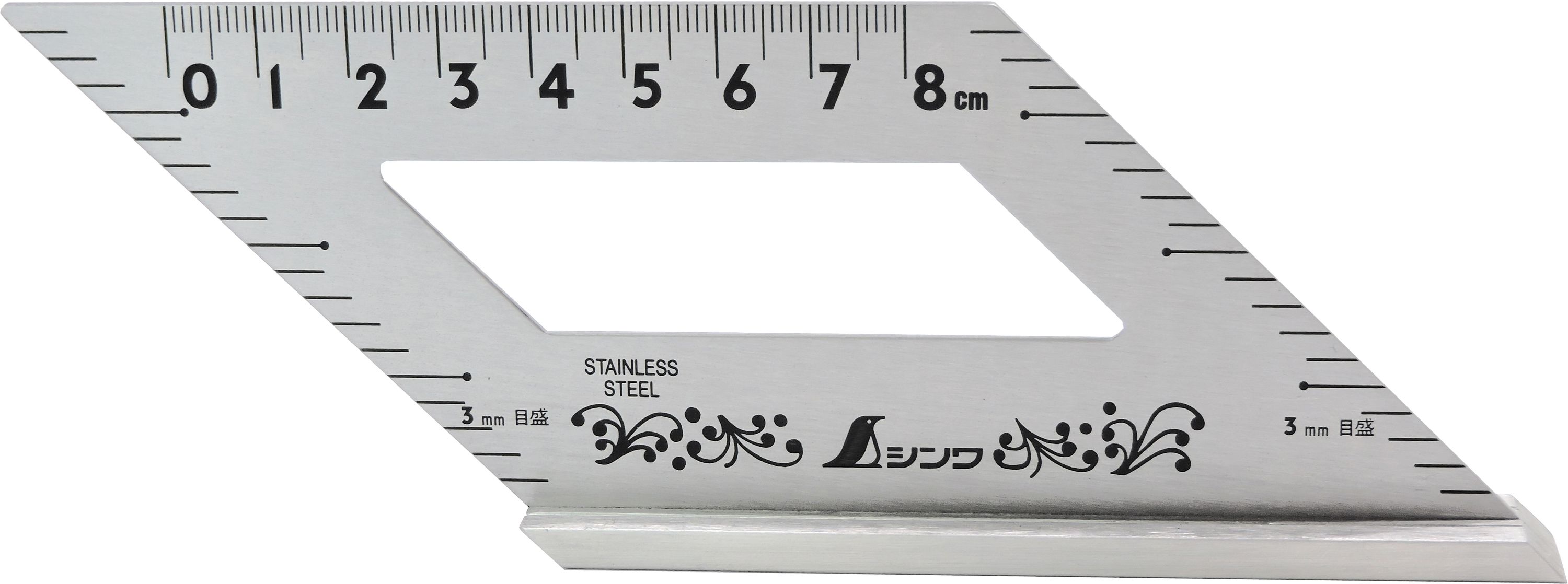 FAMEX 12595 Shinwa Gehrungswinkel 45° mit Anschlag 62060