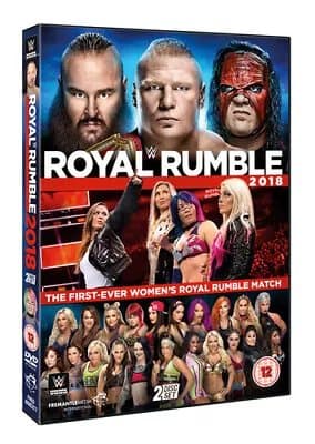 WWE: Royal Rumble 2018 DVD (2018) Brock Lesnar cert 12 2 discs  Blu-Ray Pre-Owned