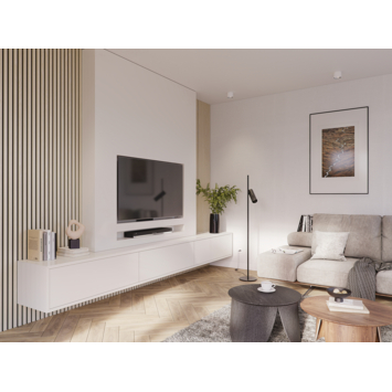 Kleurstaal lattenwand Decowall Acoustic eiken 18x30cm