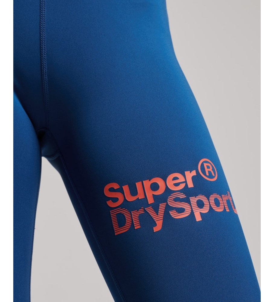 Calça legging Superdry Training Cross 7/8 azul