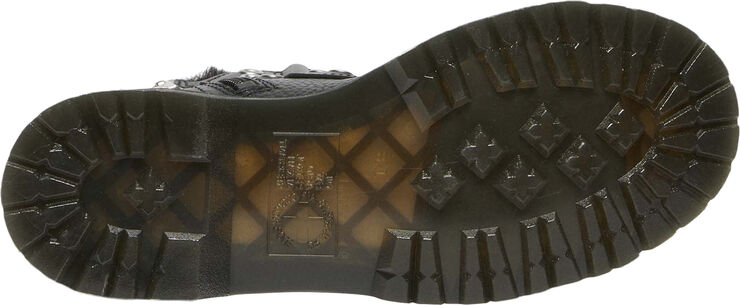 Dr. Martens 1460 Ltt Fl Black Milled Nappa Wanama Milo Fur Black
