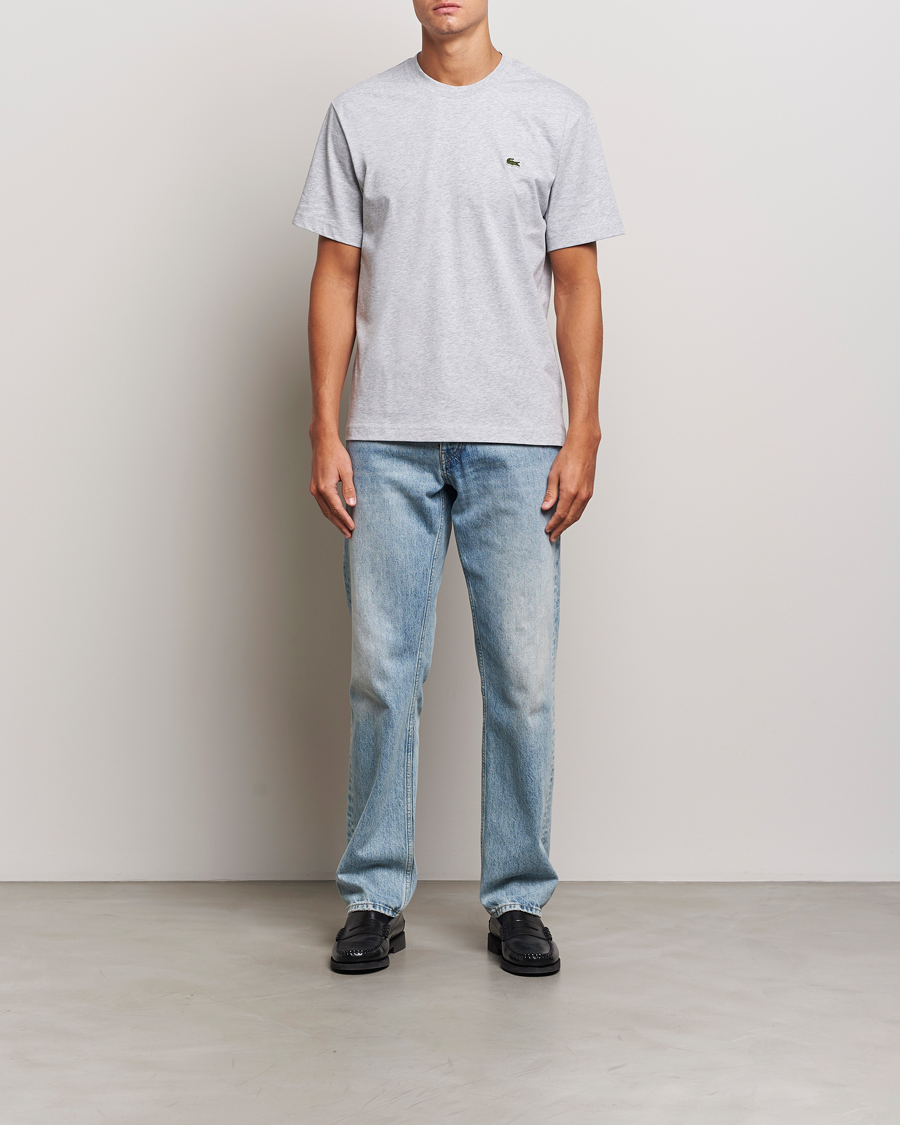 Lacoste Crew Neck T-Shirt Silver Chine