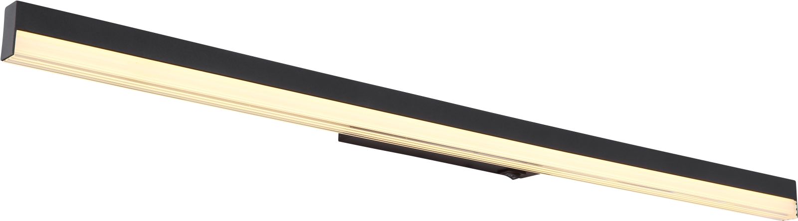 Wandleuchte - schwarz matt - 80 cm