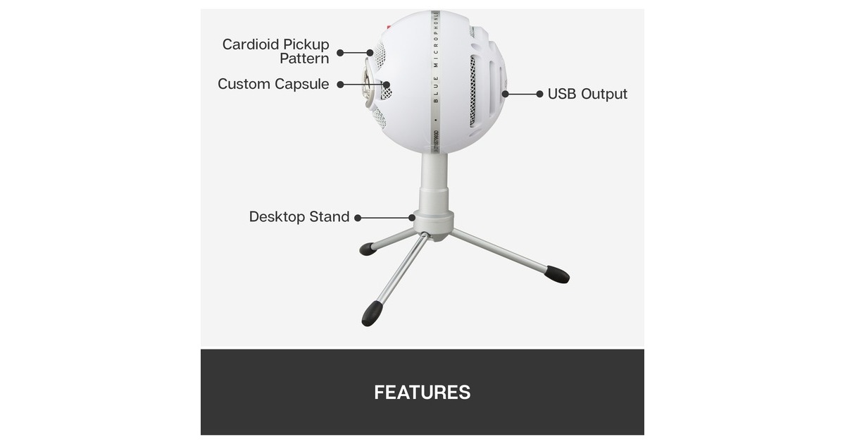 Blue MicrophonesSnowball iCE microfoon  (Wit)