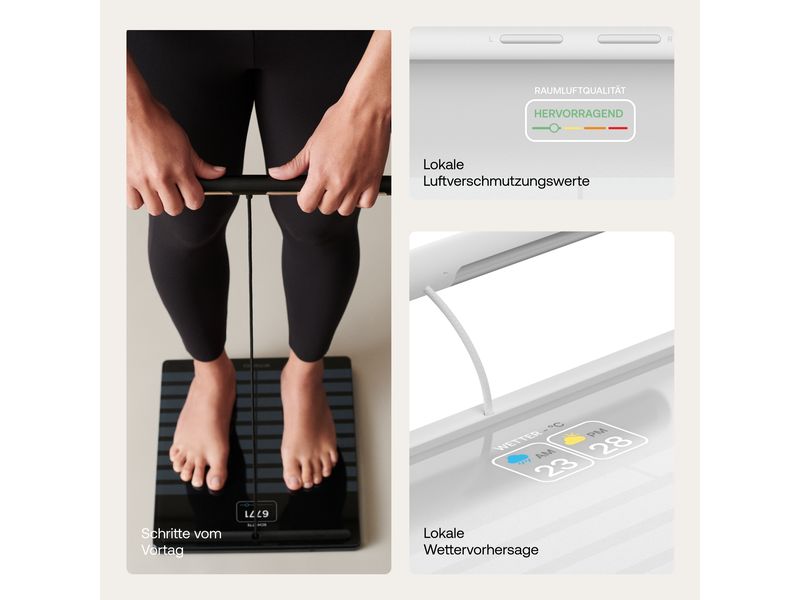 Withings Körperanalysewaage Body Scan Weiss Gesundheitsstation