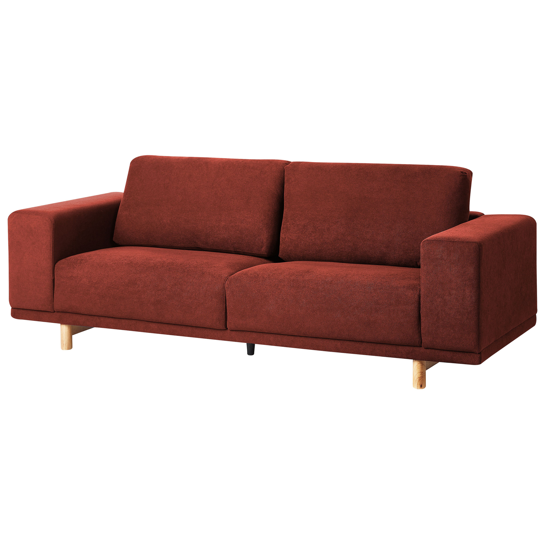 Beliani - NIVALA - Driezitsbank - Rood - Polyester