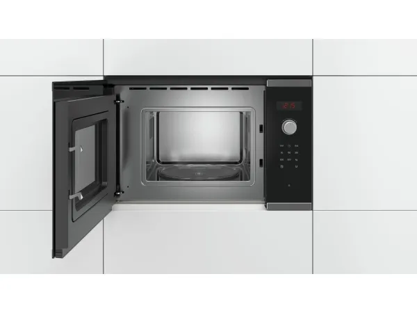Bosch Serie | 4 BFL523MS0 - Mikrobølgeovn - til indbygning - 20 liter - 800 W - rustfrit stål
