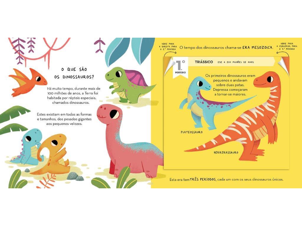 LIVRO AS MINHAS ABAS MÁGICAS DINOSSAUROS