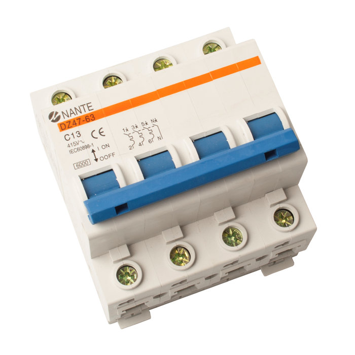 Automatsikring 3p+n 6k A/C 10A - Elworks