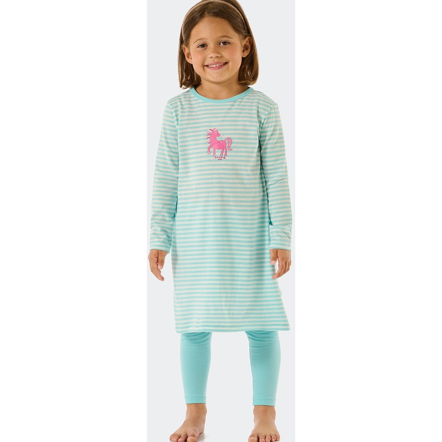 Schiesser Pyjama Pony World türkis
