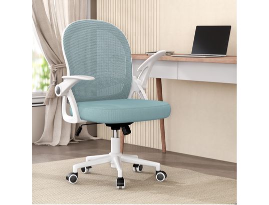 RATTANTREE - Chaise de bureau maille dossier moyen bleue