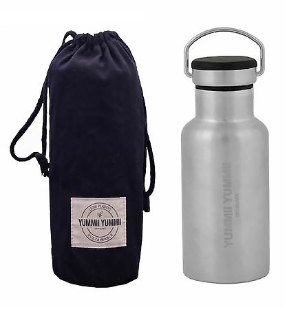 Yummii Yummii Thermoflasche - 350 ml - Edelstahl m. Schwarz