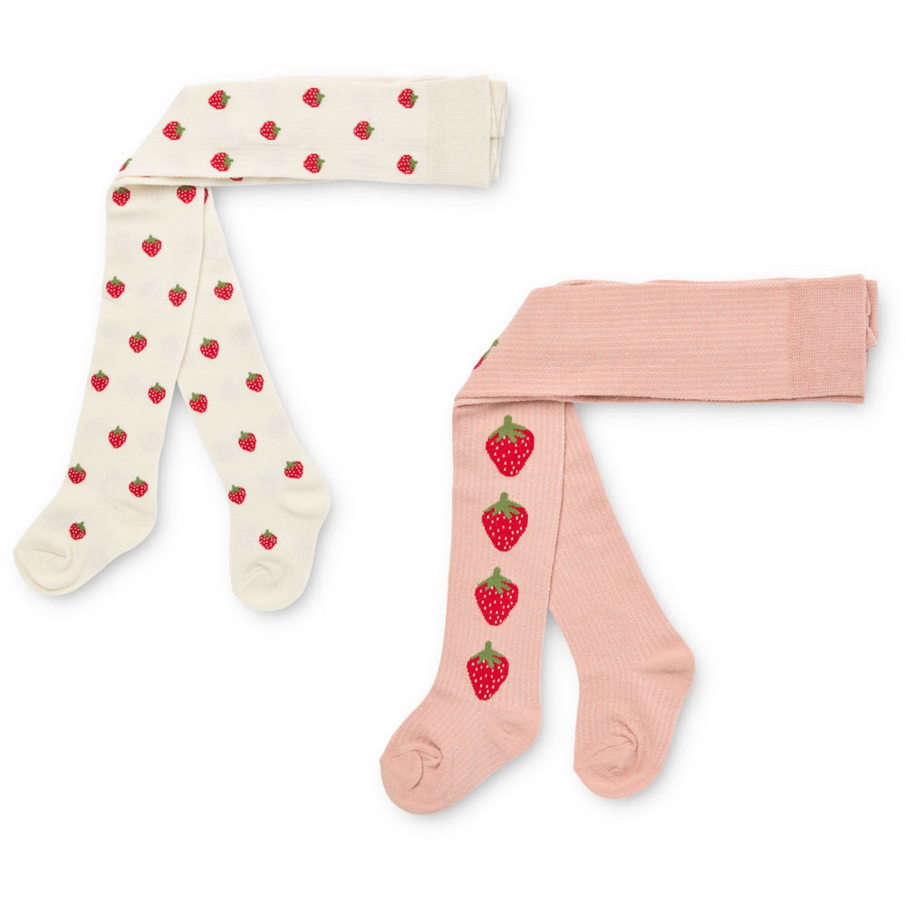 Køb Flöss Pointelle Berry 2-pack Vera Strømpebukser 2-pack